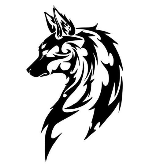 Tribal Wolf Svg Wolf Svg File For Cricut Cameo Etc Etsy