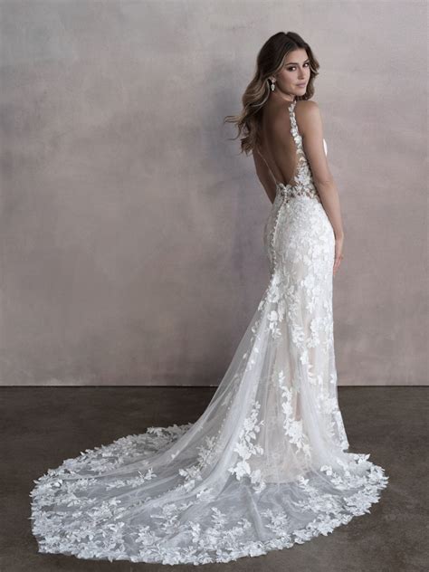 Sleeveless V Neckline Lace Sheath Wedding Dress Kleinfeld Bridal