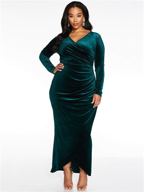 Velvet Ruched Side Wrap Maxi Dress Bottle Green In 2020 Maxi Dress