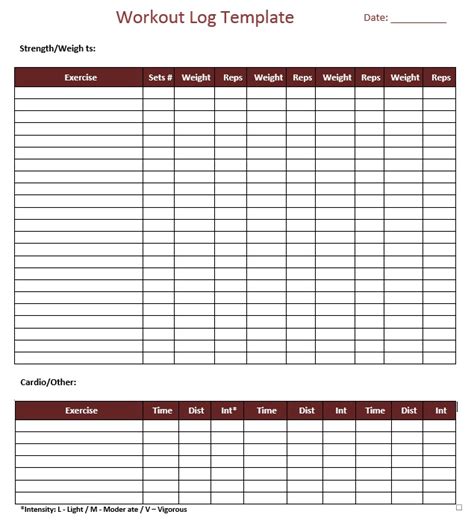 Equipment needed for body beast / by ashley.strickland on september 4, 2013 in. 11 Free Sample Workout Log Templates - Printable Samples