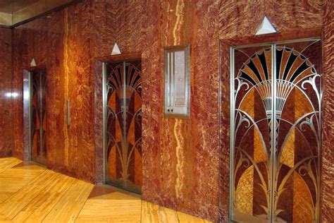 Chrysler Building Elevator Lobby Doors Chrysler Building Art Deco
