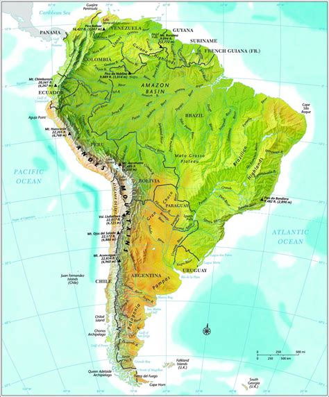 South America Map With Mountains Hot Sex Picture