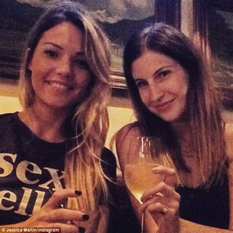 Blake Garvey s ex fiancée Sam Frost cheekily wears a suggestive T shirt