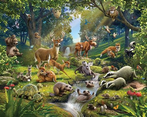 🔥 [45+] woodland animal wallpaper