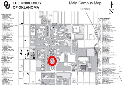 29 University Of Oklahoma Map Maps Database Source