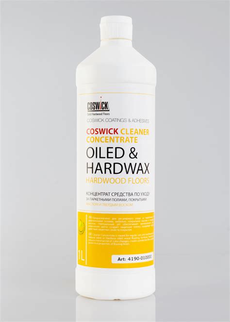Surfaces protected this way are easy to clean, and resistant to dirt and water. Cleaner Concentrate for Oiled Floors 4190-010000 | Coswick ...