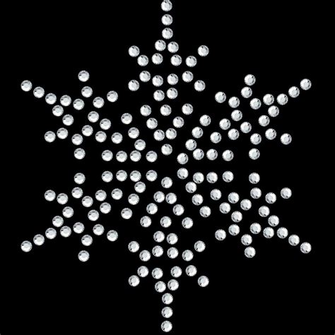 Snowflake Rhinestone Transfer Rhinestone Designs Dot Art Painting