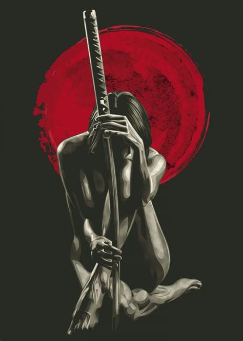 Female Samurai Poster By Eternal Art Displate Artofit