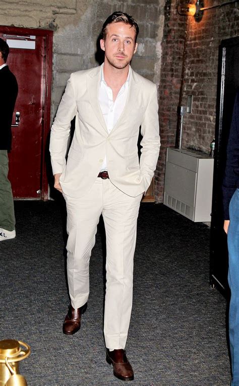 Hey Girl I Picked Out This Beige Suit Especially For You What Do You Think Ryan Gosling Style