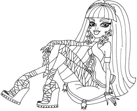 See more ideas about coloring pages, monster high, colouring pages. Free Printable Monster High Coloring Pages: Cleo De Nile ...