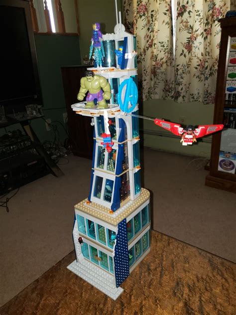 Lego Moc Embiggened Avengers Tower By Rocket Racer318 Rebrickable