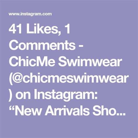 41 Likes 1 Comments Chicme Swimwear Chicmeswimwear On Instagram