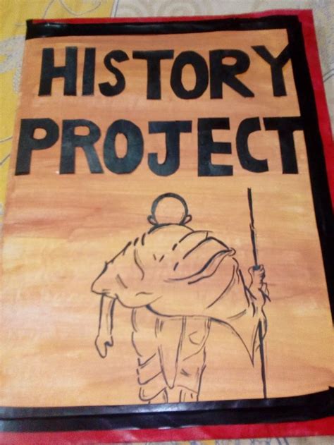 How To Make History Project File Cover Page Design History Project