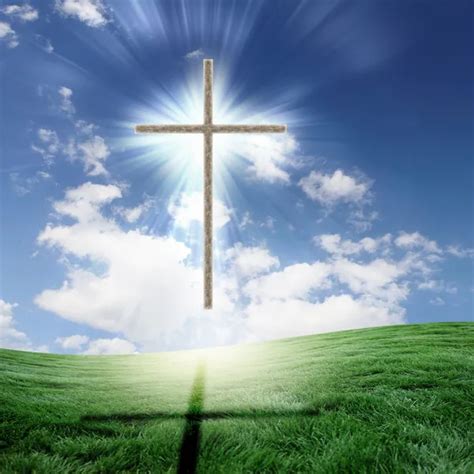 Christian Cross Against The Sky — Stock Photo © Sergeynivens 5685741