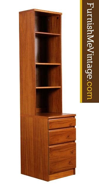 Maybe you would like to learn more about one of these? Two-Piece Narrow Teak Bookcase with File Cabinet