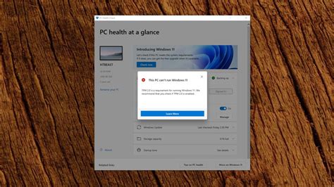 Windows 11 Microsoft Health Check Windows 11