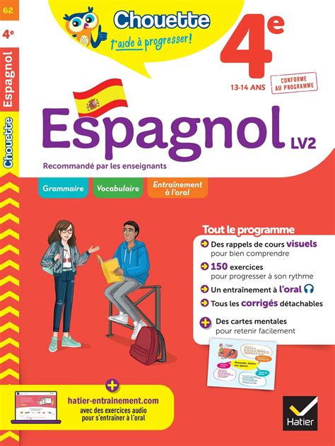 Cahier de vacances pour réviser l'espagnol (petits et grands