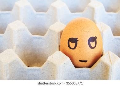 Bored Face Eggs Arranged Carton Stock Photo 515845504 Shutterstock