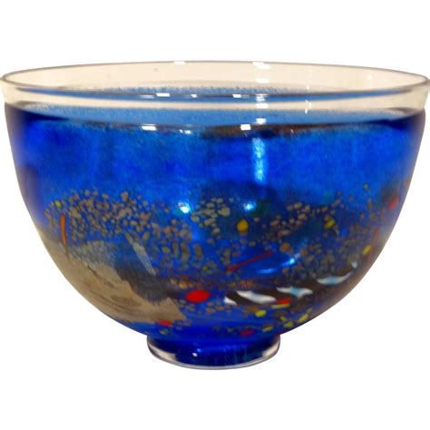 Kosta Art Glass Satellite Bowl By Bertil Vallien From Collectors Row On