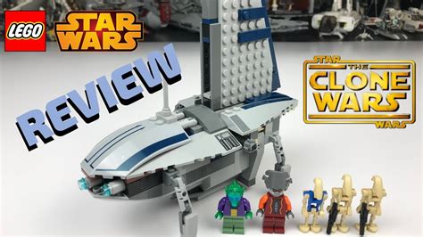 2009 Lego Star Wars The Clone Wars Separatist Shuttle 8036 Review