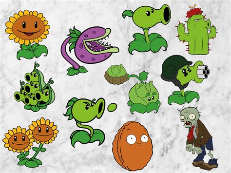 Printable Plants Vs Zombies Characters Printable Templates