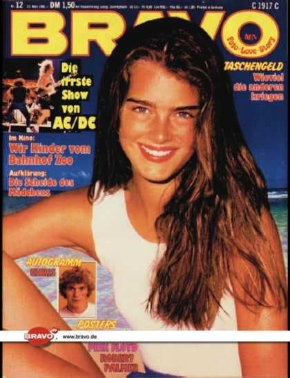 brooke shields covers bravo march 12 1981 list of magazines vintage magazines most