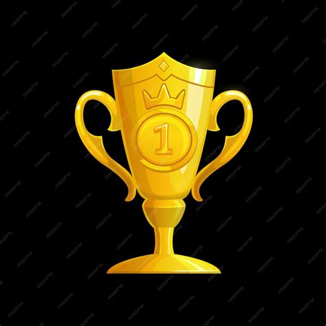 Premium Vector Winner Golden Cup Vector Gold Trophy Prize Award