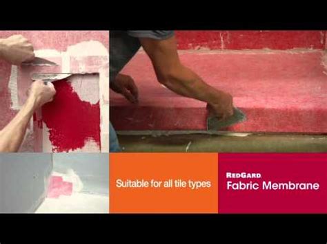 Jan 12, 2016 · i believe custom building products has their own redgard seam tape which is like red kerdi band. RedGard® Waterproofing Membranes - YouTube