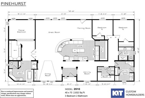 Pinehurst 2510 By Kit Custom Homebuilders Floor Plans Manufactured