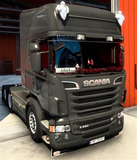 Ets Scania Rjl Topline Interior Exterior Red Danish Plush V Euro Truck Simulator