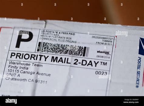 Usps Priority Mail 2 Day Shipping Label On Package Priority Mail