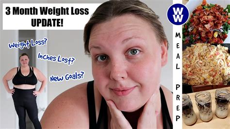 Weight Loss 3 Month Results Ww Meal Prep For Weight Loss Weight