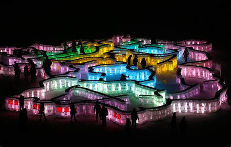 Ice Sculptures Glow At Chinese Winter Festival Nbc News