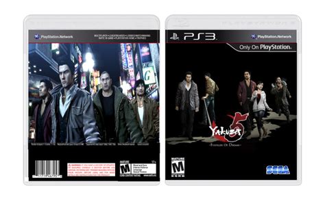 Yakuza 5 Playstation 3 Box Art Cover By Deadlykill