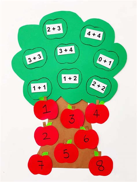 Apple Tree Math Game Learning Activity Hello Wonderful
