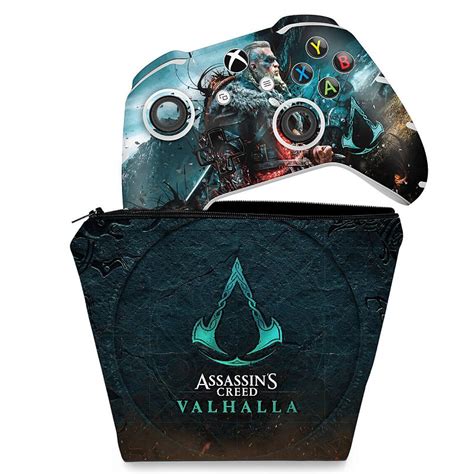 Kit Capa Case E Skin Xbox One Slim X Controle Assassin S Creed