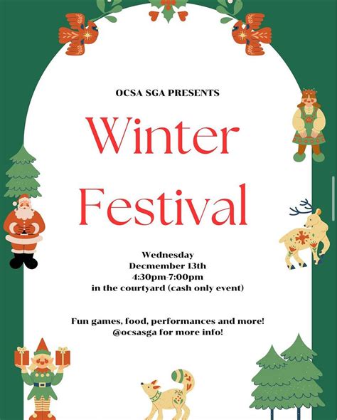Come To Ocsas First Winter Festival The Ocsa Ledger