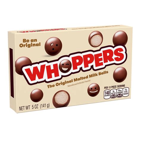 Whoppers Malted Milk Balls Candy Box 5 Oz