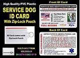 Printable Service Dog Id Cards
