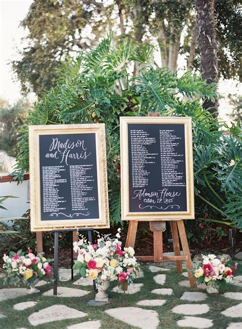 Minimal Wedding Welcome And Seating Chart Board Sign Set Personalized
