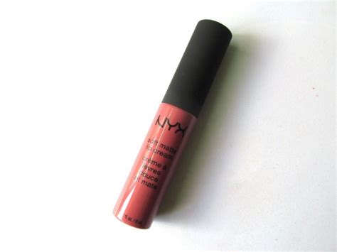 In india, nyx cannes soft matte lip cream is offering 8 shades right now and i got this 'cannes'.it's a pretty nude shade for all skin tones. NYX Cannes Soft Matte Lip Cream Review