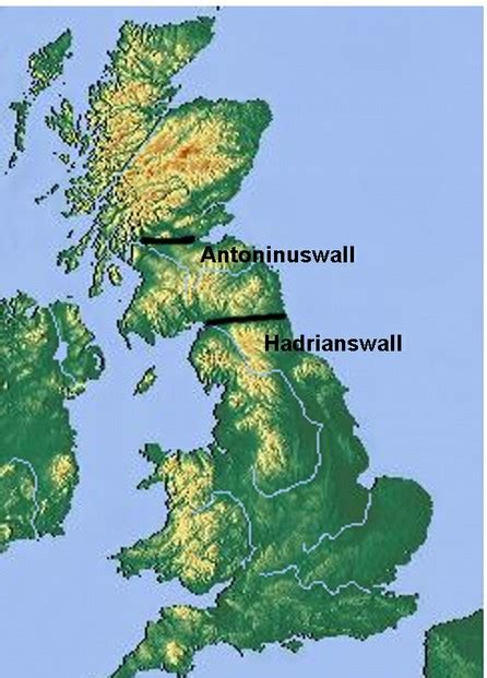 Der antoninuswall stand an einer topographisch viel günstigeren position als sein pendant im süden. Angst vor den Barbaren? - Limes und Hadrianswall