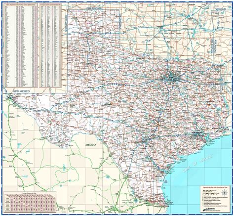 Texas Wall Map Printable Maps