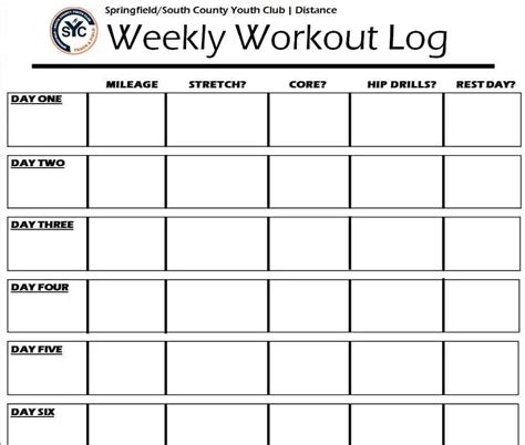13 Workout Templates Free Word Excel Excel Templates