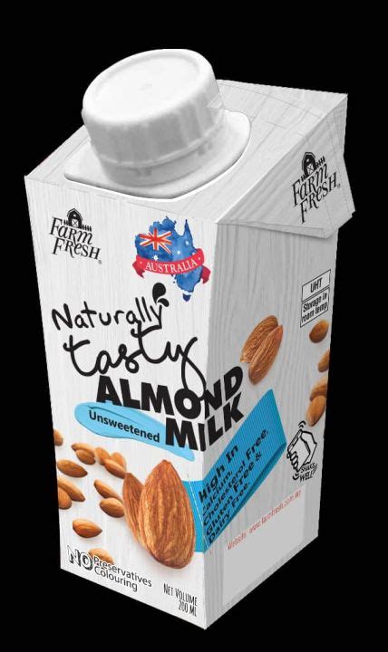 Farm Fresh Uht Unsweetened Almond Milk 200ml6 Lazada