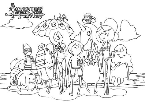Adventure Time Coloring Pages 110 Printable Coloring Pages