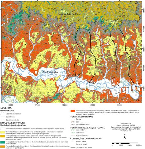 carta geomorfológica da serra de são pedro e região do baixo download scientific diagram