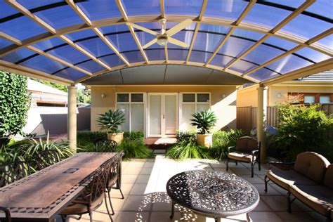 Pergola Designs Bending A Polycarbonate Roof Softwoods