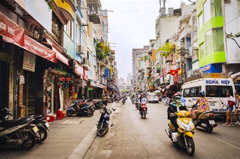 Ho Chi Minh City Vietnam January 03 2018 Bui Vien Walking Street