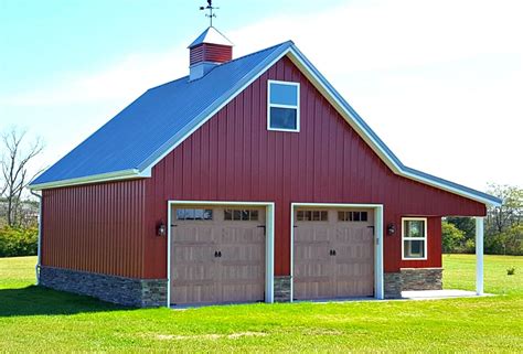 29 Country Garages With Lofts Twenty Nine Optional Layouts Complete Pole Barn Construction